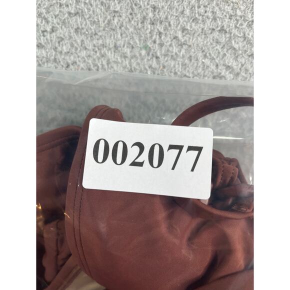 Kona Sol Swimsuit Women Large Brown Padded Accent One Piece Medium Coverage NWOT - Picture 11 of 11